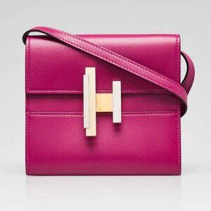 Hermes Rose Poupre Villandry Calfskin Leather Cinhetic To Go Wallet